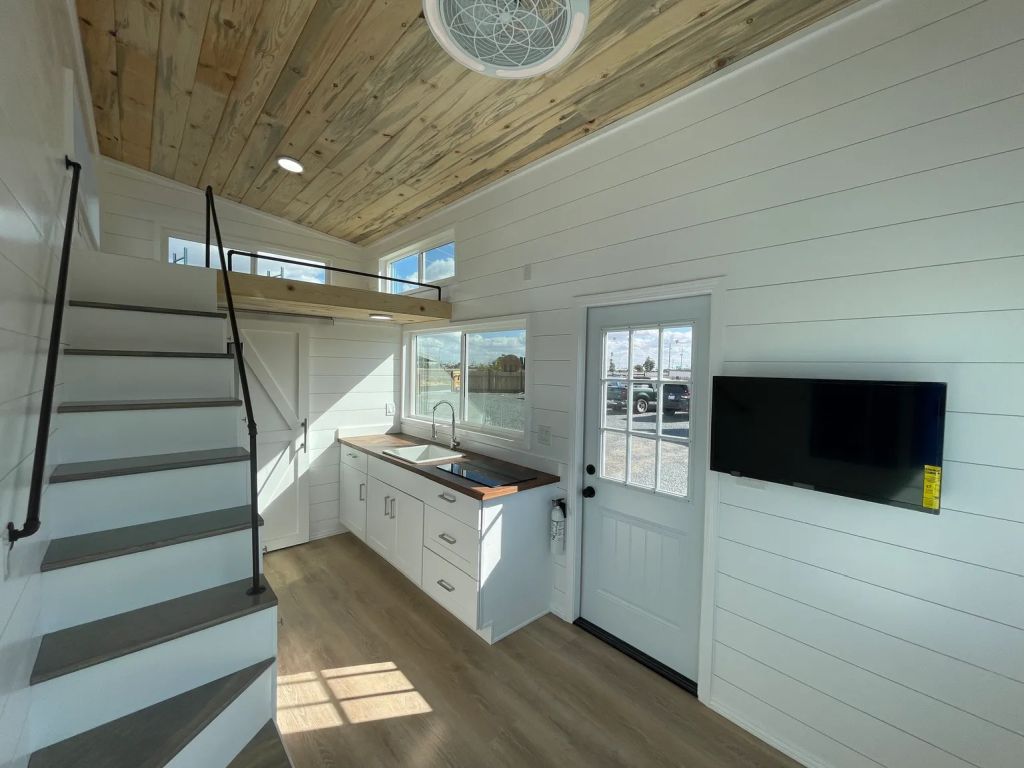 Interior of Bay Cottage Tiny House on wheels