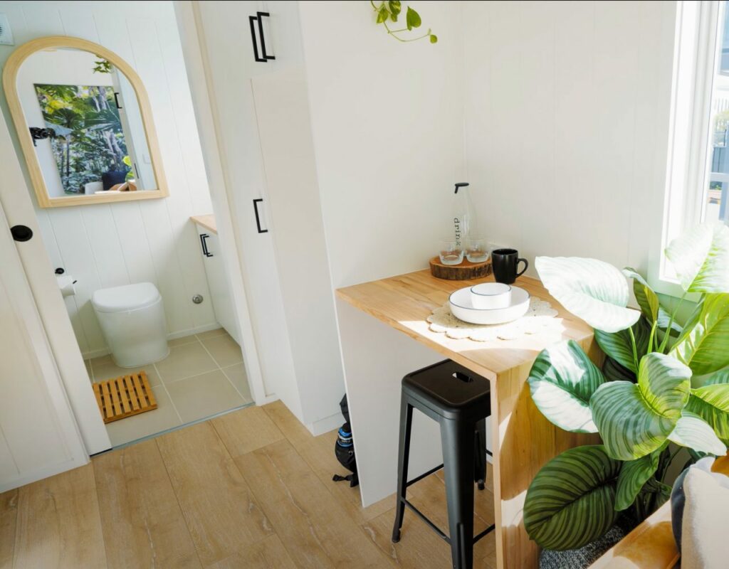 Breakfast Nook of the Banksia Tiny House