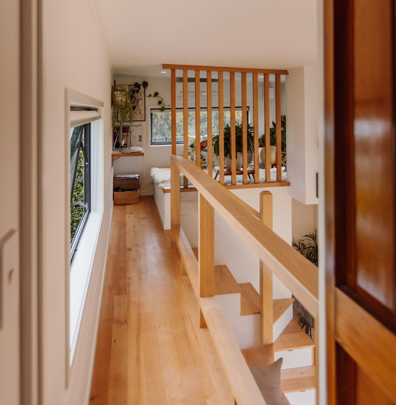 Britt Tiny House - loft walkway