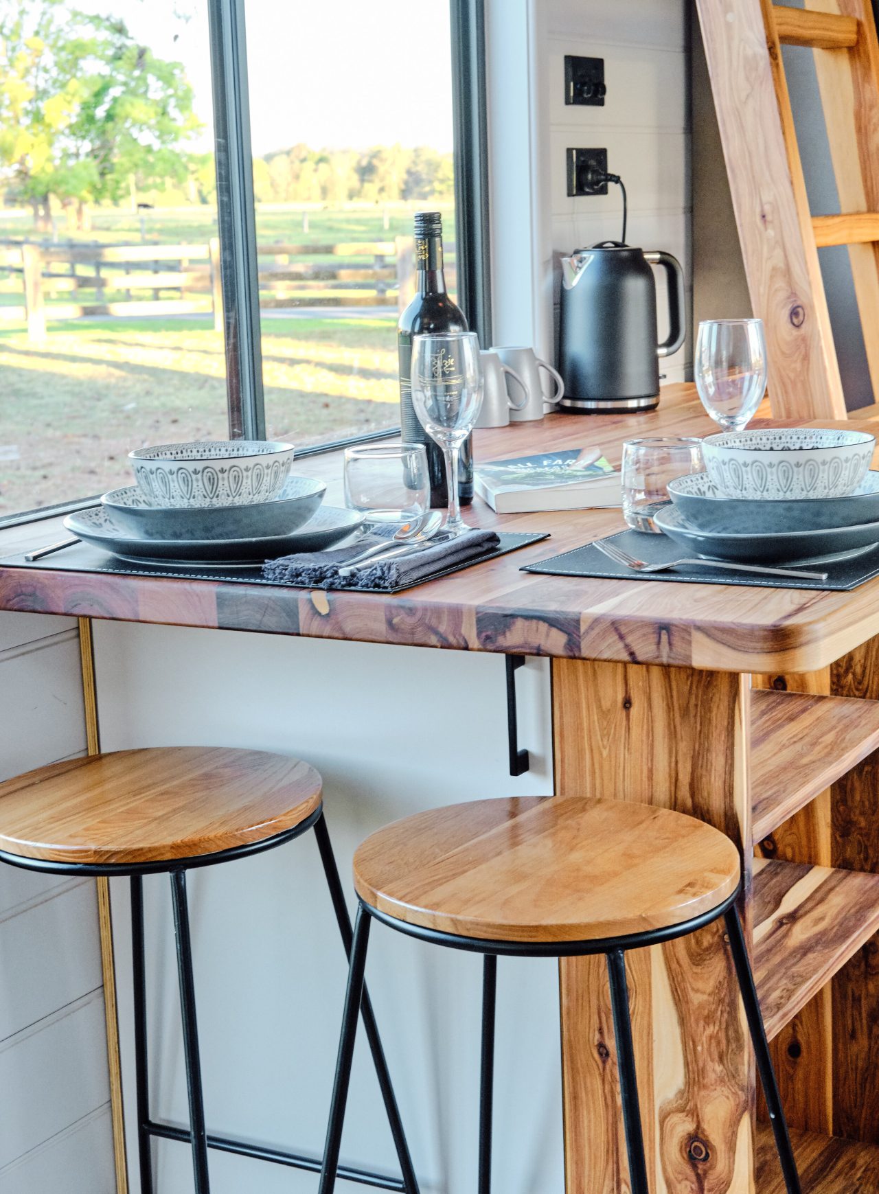 Grand Sojourner Tiny House Breakfast bar