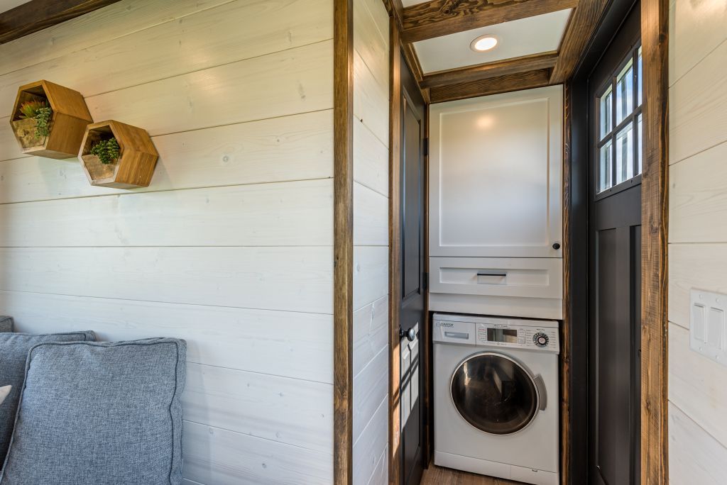 Helikon tiny house bathroom by Summit Tiny Homes