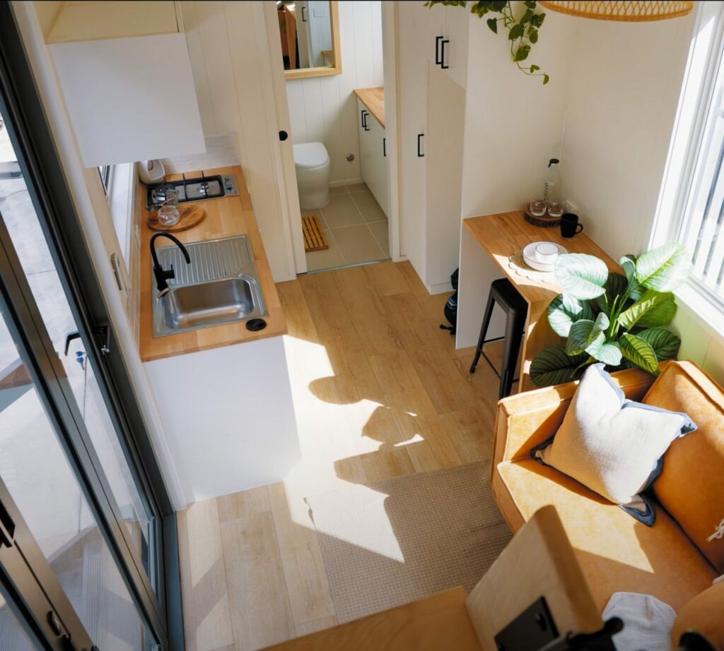 Interior of the Banksia Tiny House