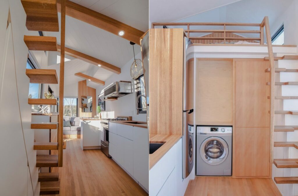 Interior of the Fritz Tiny house