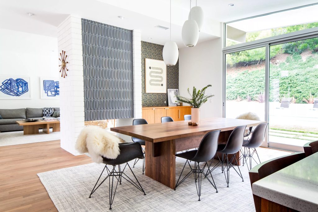 Mid-Century Modern Interior - Eclectic Blend of Materials