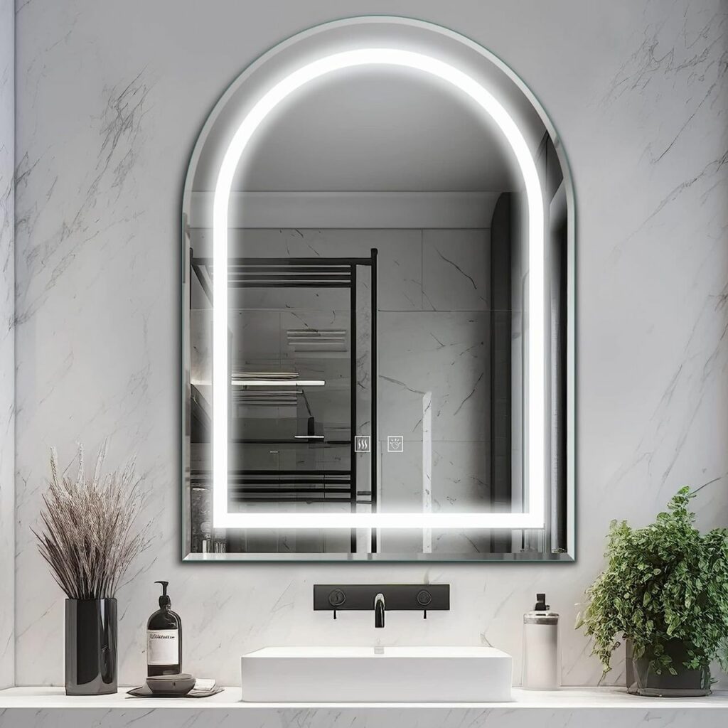 NeuType Arched LED Bathroom Mirror 