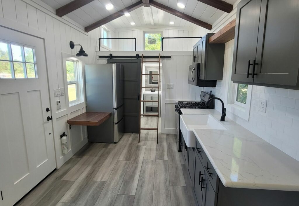 Olivewood tiny house on wheels