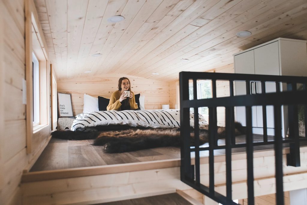 Outdoor-Enthusiast-Tiny-House-Loft Bedroom