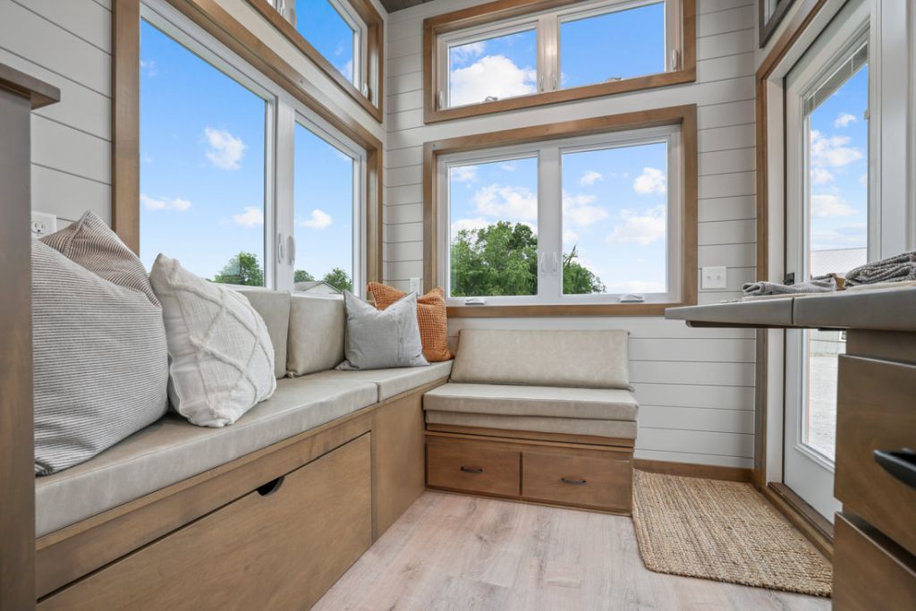 Living room of a tiny home