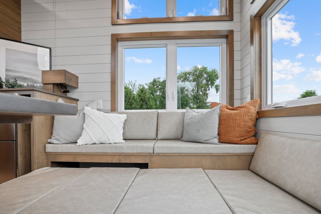 Gorgeous living room of a tiny house