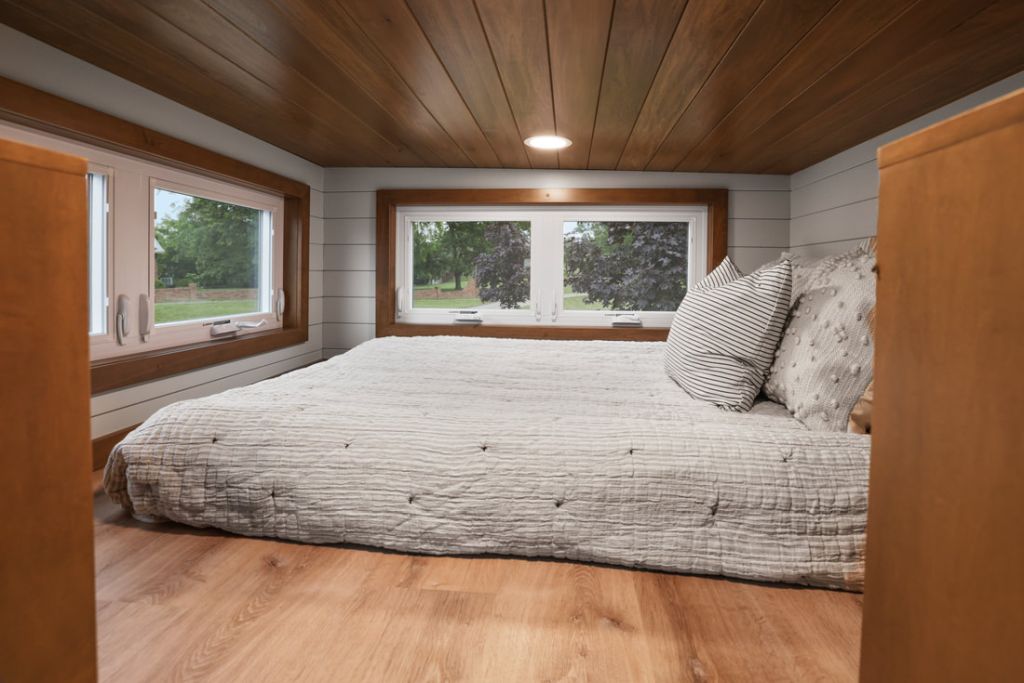 Bedroom of a tiny home