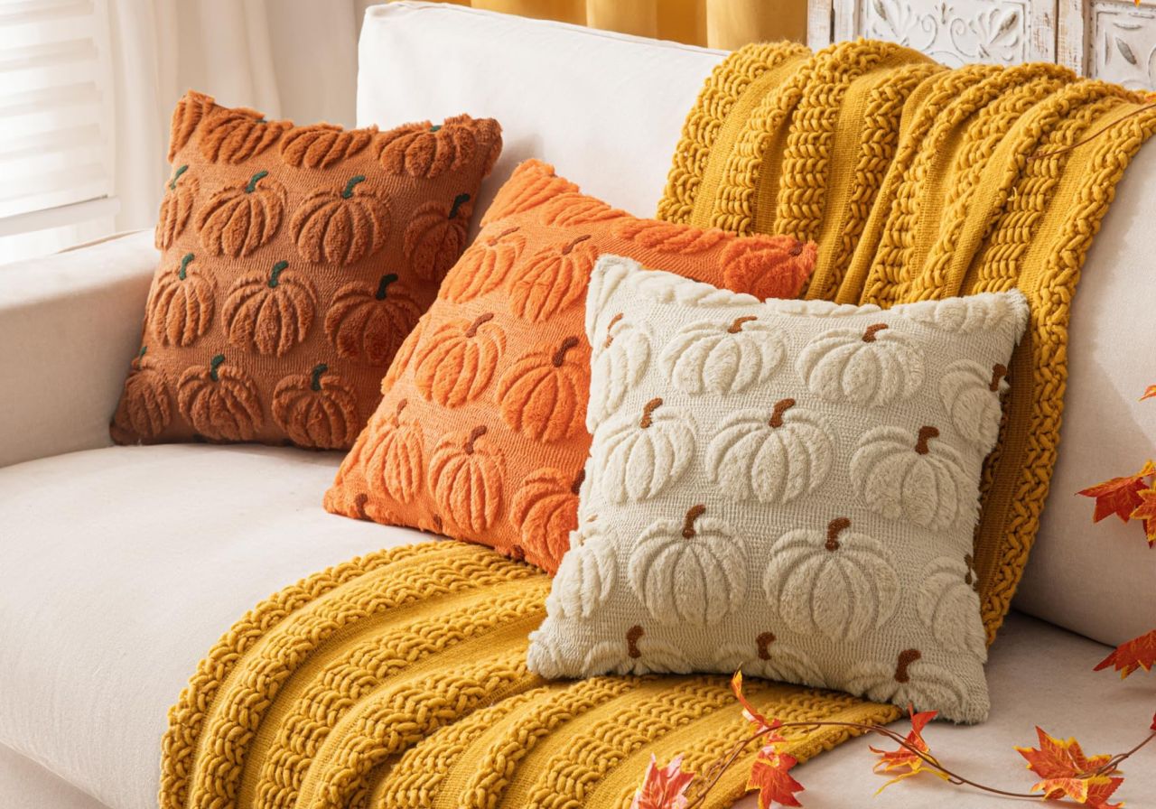 Pumpkin Fall Decorative Throw Pillow Covers