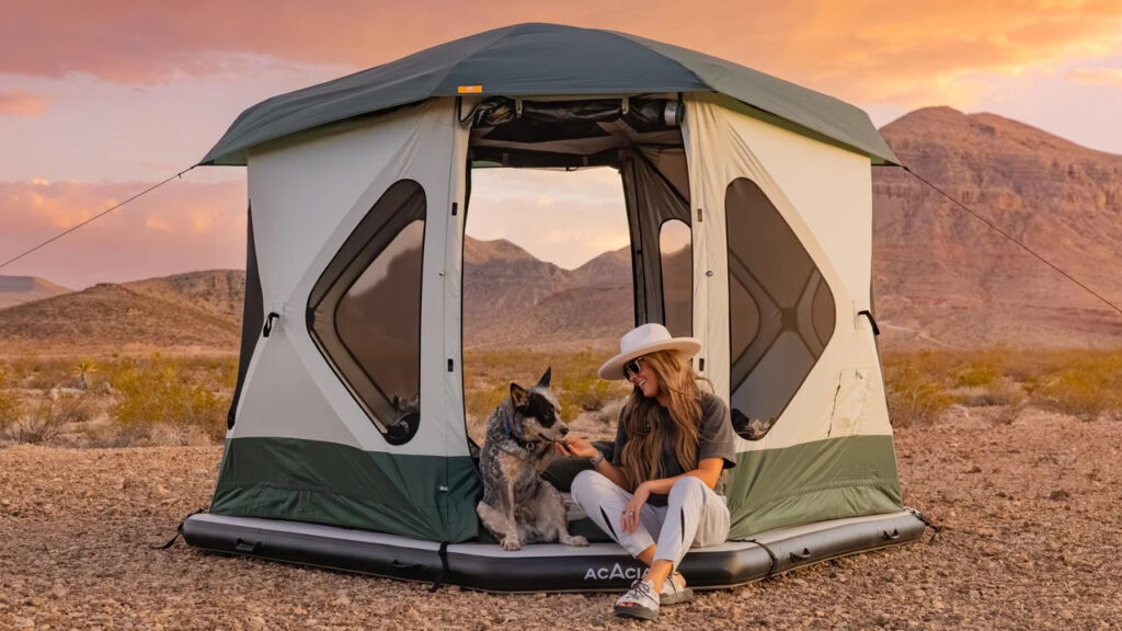 Space Acacia 3-in-1 Portable Tent in daylight