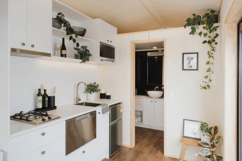 Te Whare Nukunuku Tiny House Kitchen