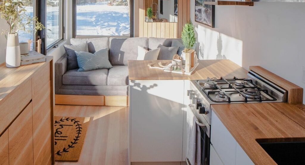 The Fritz Tiny House Cooking Space