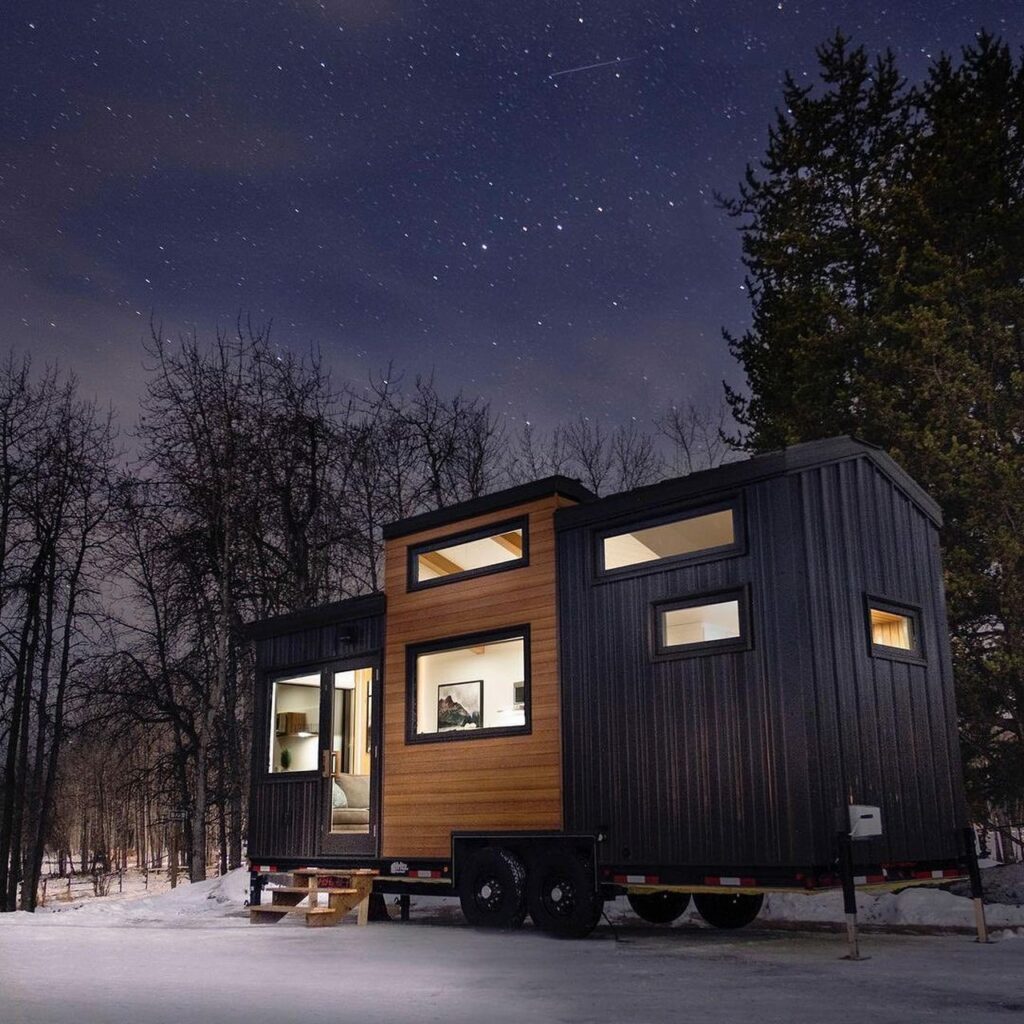 The Fritz Tiny House Night view