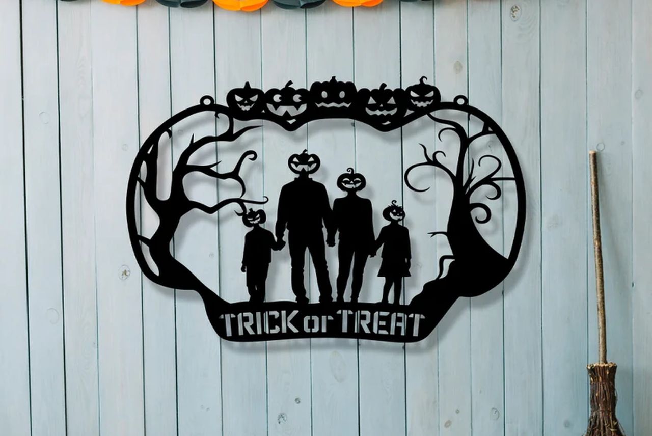 Trick or Treat Metal Wall Art