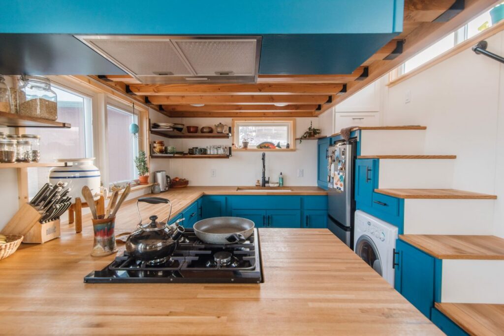 U-shaped Kitchen of Carrie and Dan's Tiny house