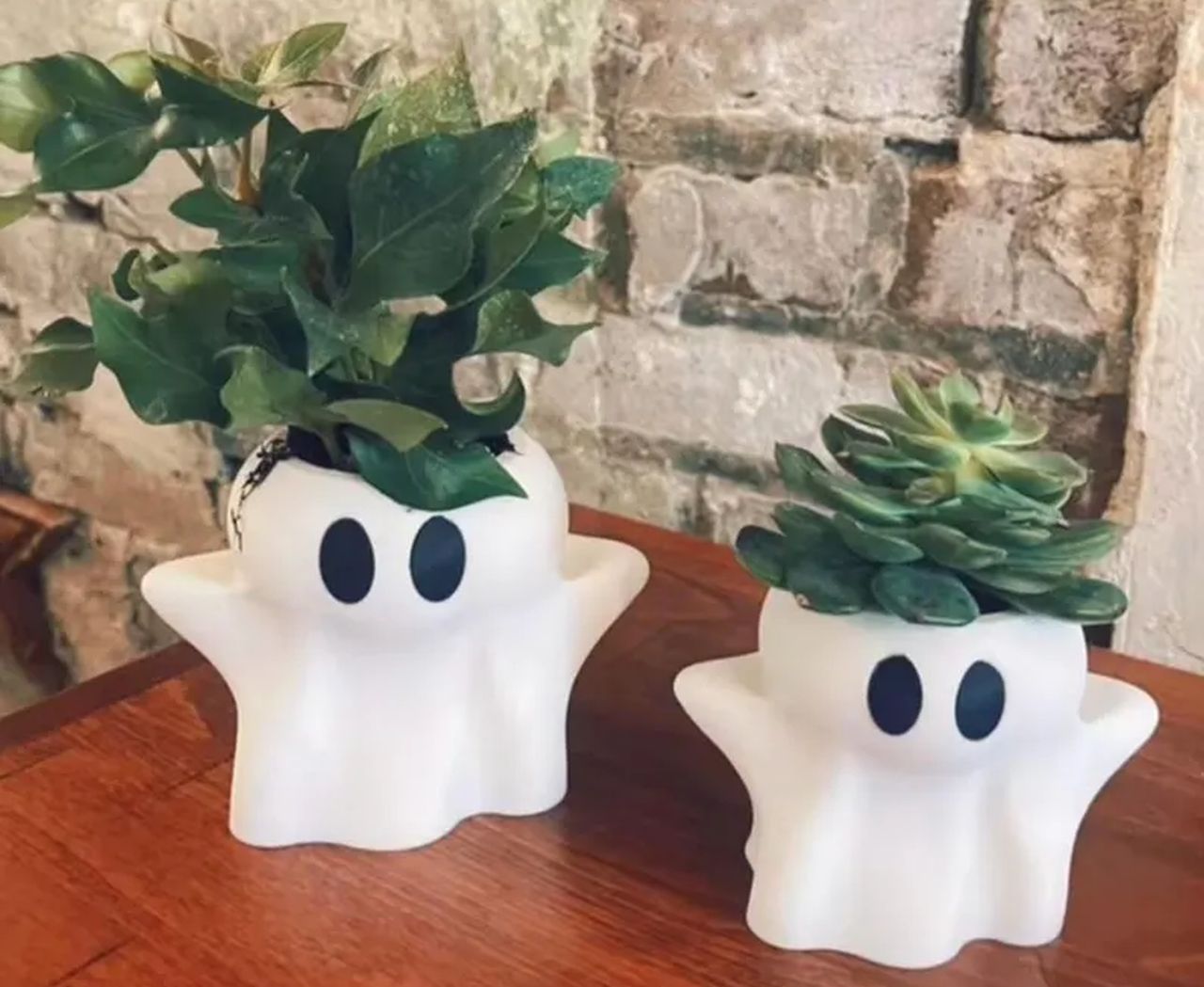 3D Printed Halloween Ghost Shaped Planter