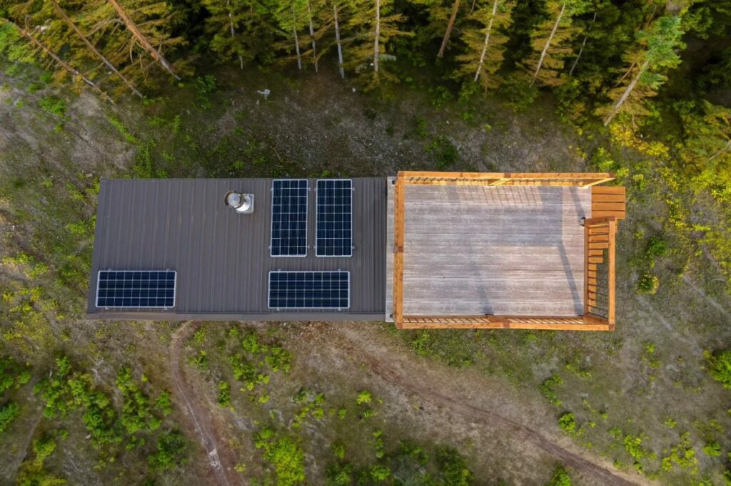 Basecamp Tiny House - Solar panels and Rooftop deck