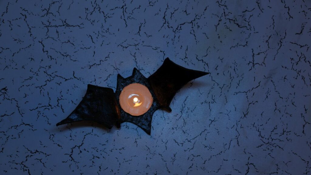 Bat Clay Candle holder