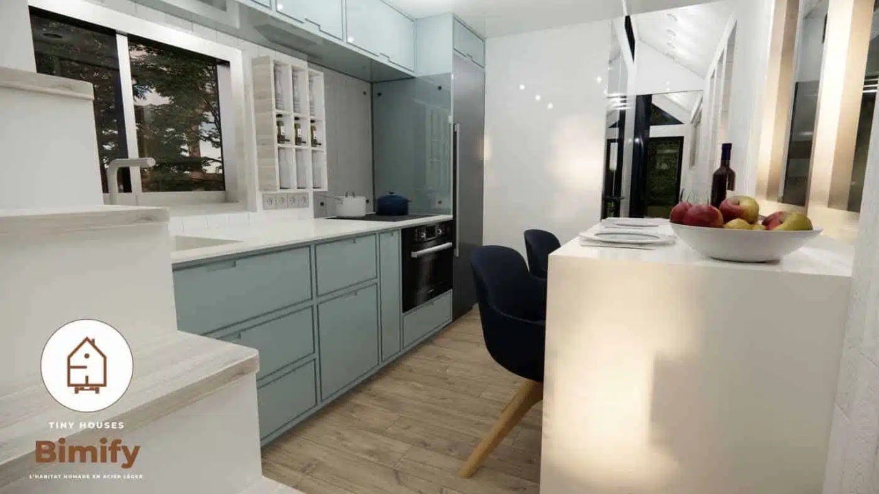 Bimify Tiny House-kitchen side view