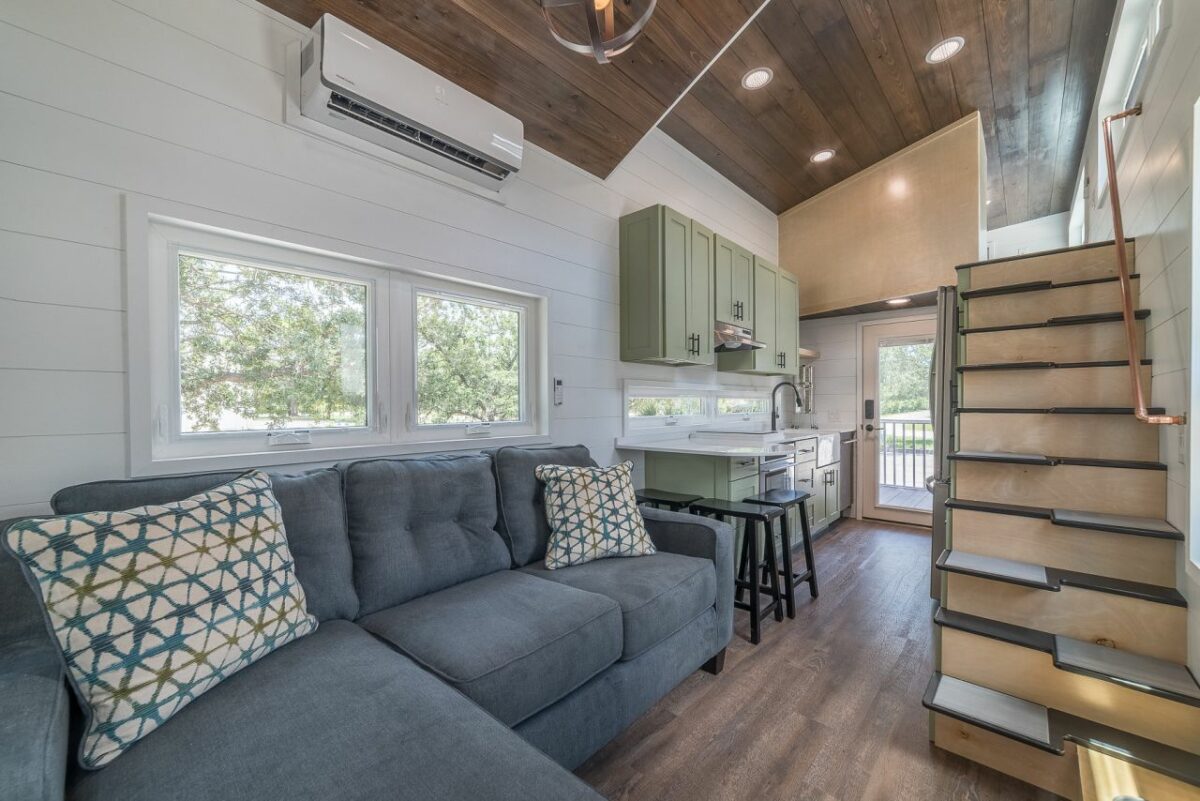 Elmore Tiny House Boasts Three Bedrooms and a Screened Porch