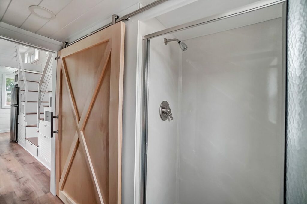 Gallaway Tiny House - Glass Covered Shower