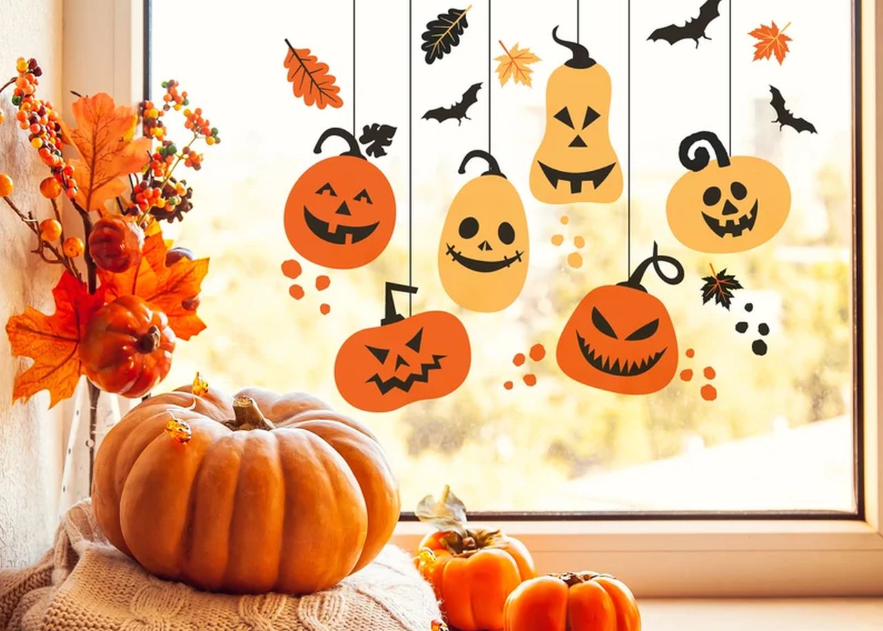 Halloween Window Decorations Stickers Decal - 1
