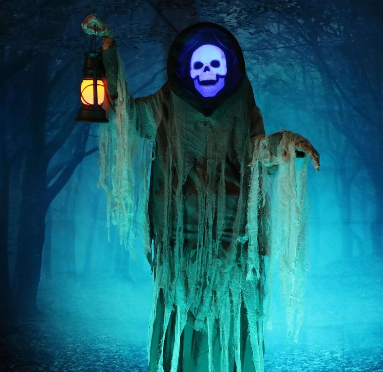 Haunted Hill Farm Motion-Activated Looming Phantom