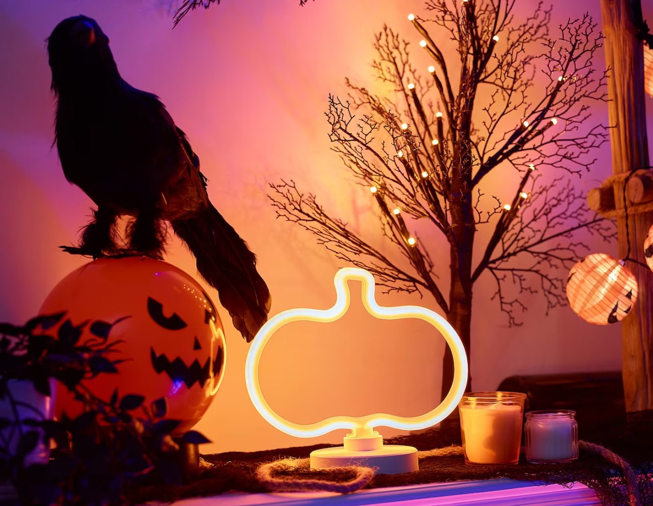 IKEA Halloween Collection - Pumpkin LED Lamp