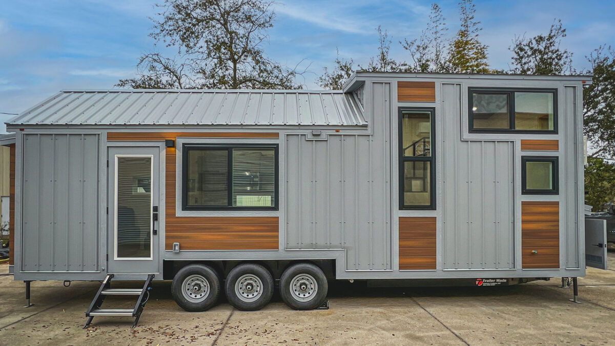 Jock Tiny House Boasts Modern-Industrial Vibe and Loft Skylights