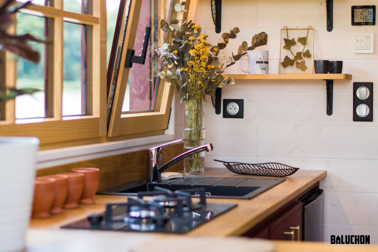 La Sorciere Tiny House kitchen