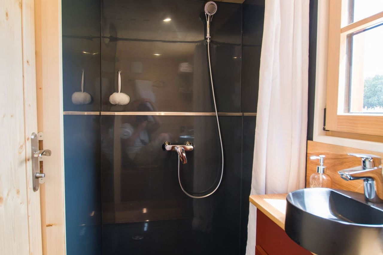 La Sorciere Tiny House shower