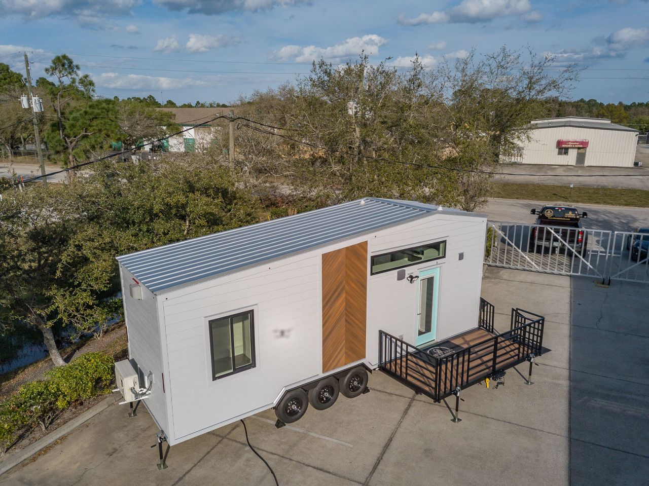 Lindstrom tiny house on wheels by Movable Roots Tiny Homes