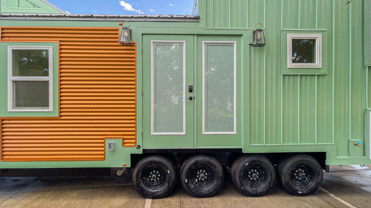 Manwaring tiny house on wheels door