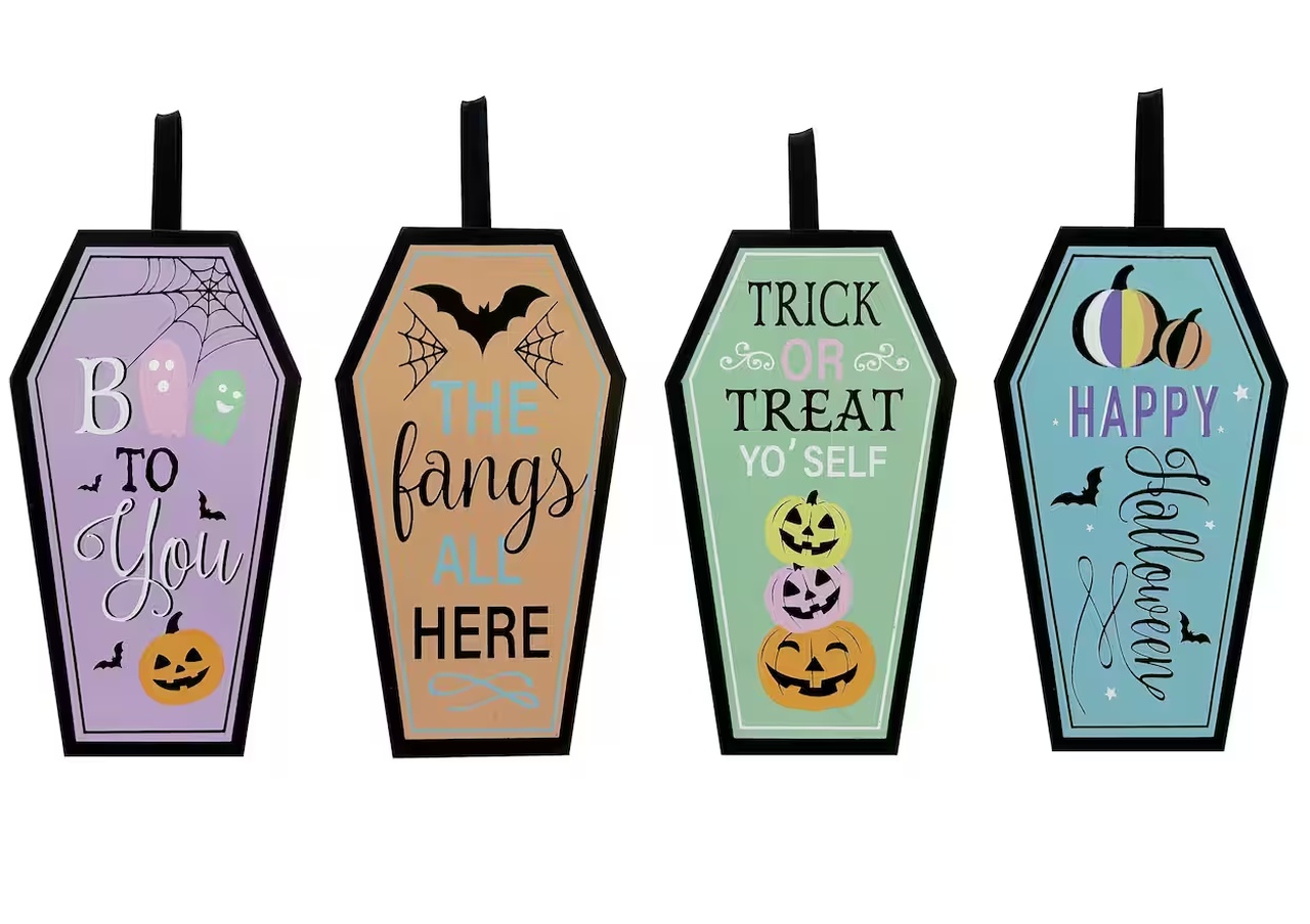 Michaels Pastel Halloween Decoration- Assorted Wall Coffin