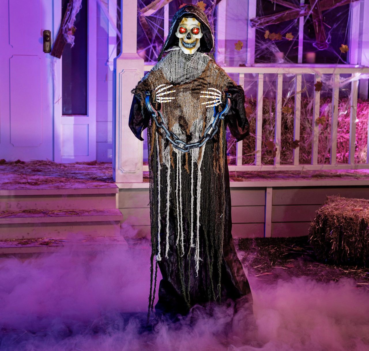 Outdoor Life Size Animatronics Grim Reaper with Chain