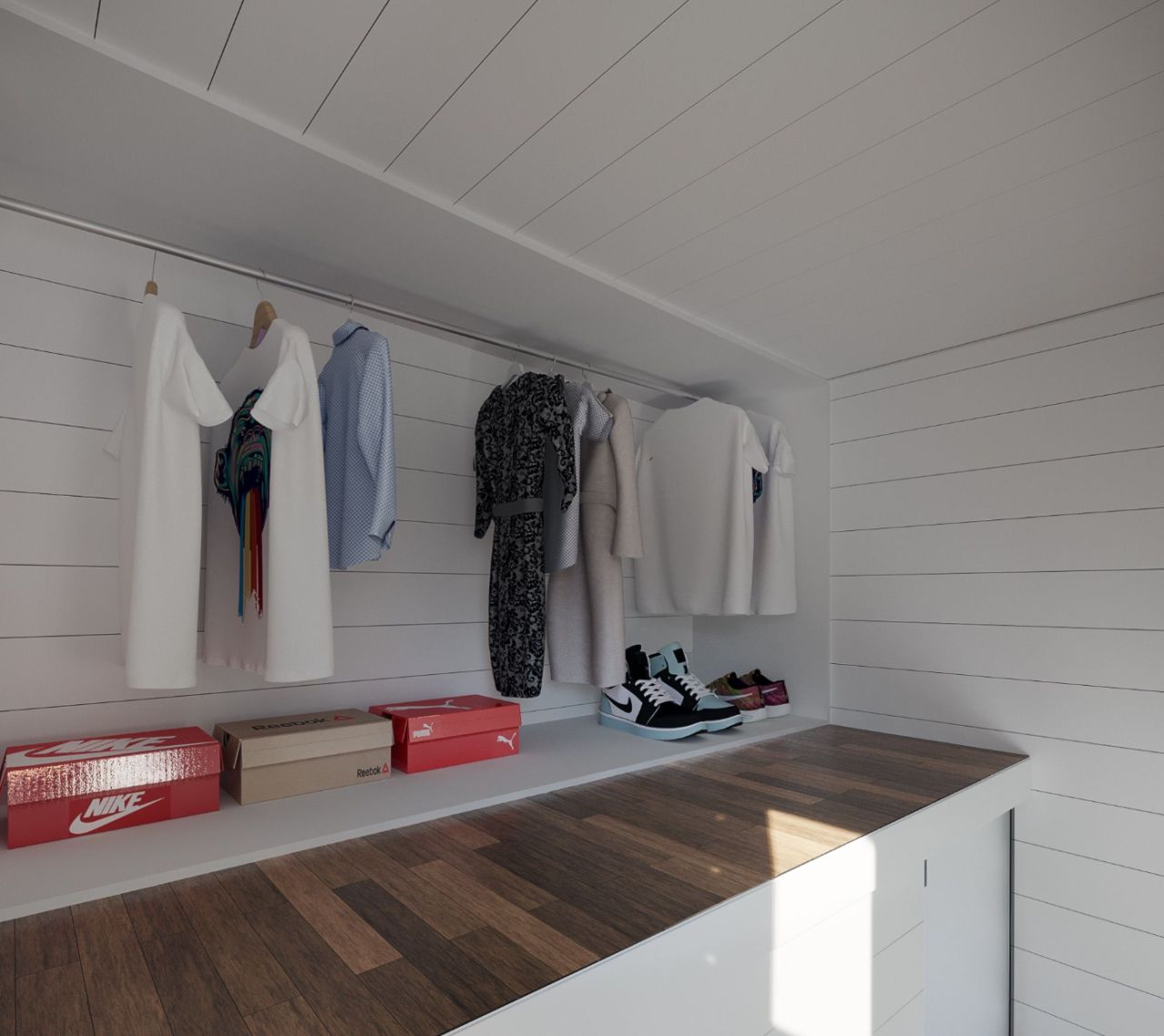 Pequeno Tiny Homes-closet