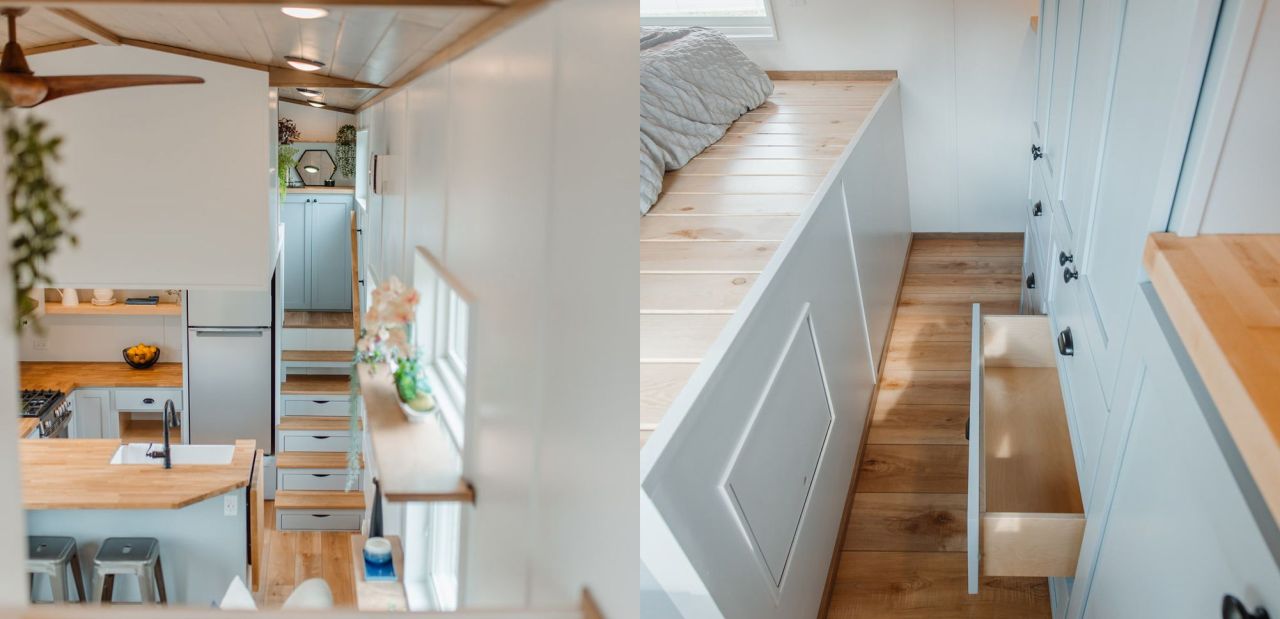 Rebecca’s Tiny House on Wheels by MitchCraft Tiny Homes