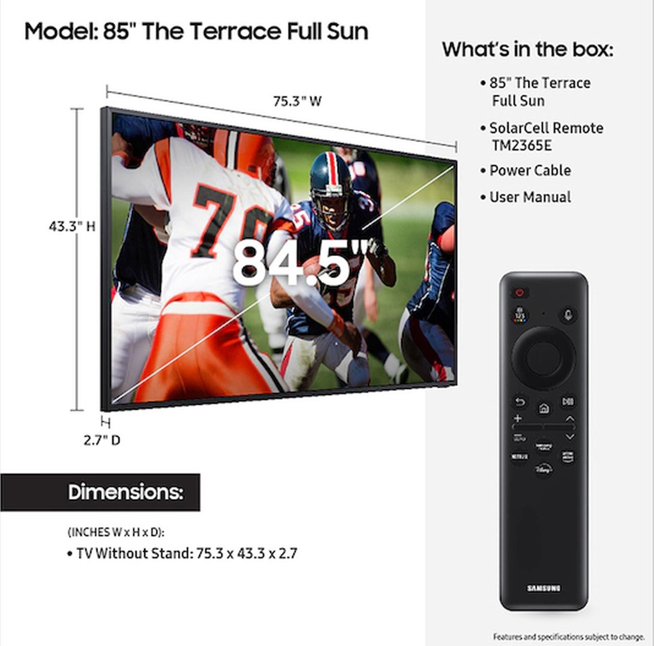 Samsung Terrace Outdoor TV-Image 4