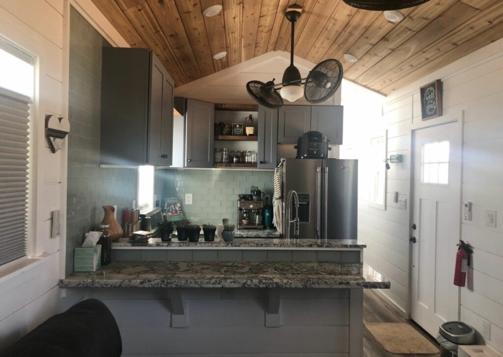 The Titan tiny house kitchen