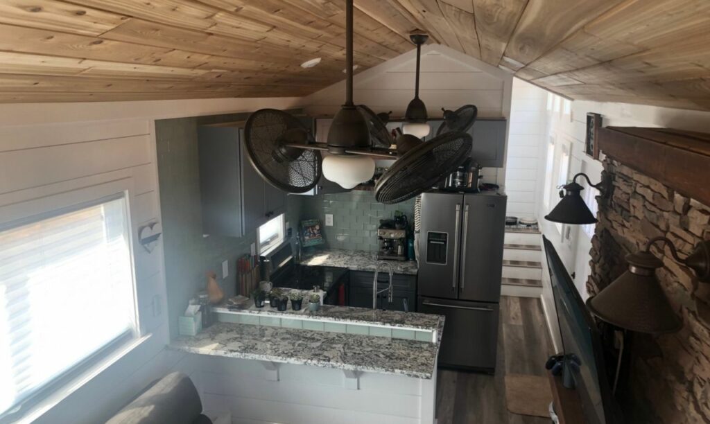 The Titan tiny house kitchen