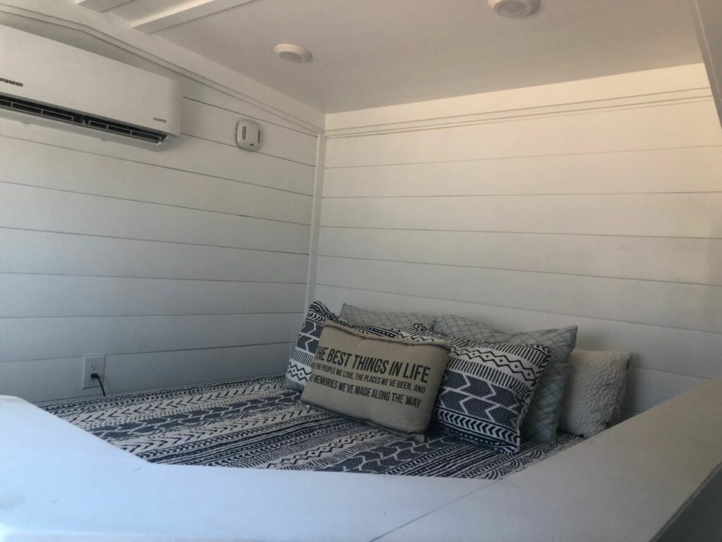 The Titan tiny house bedroom