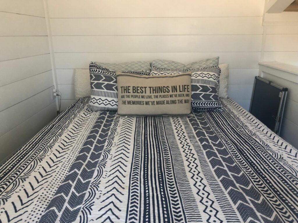 The Titan tiny house bedroom