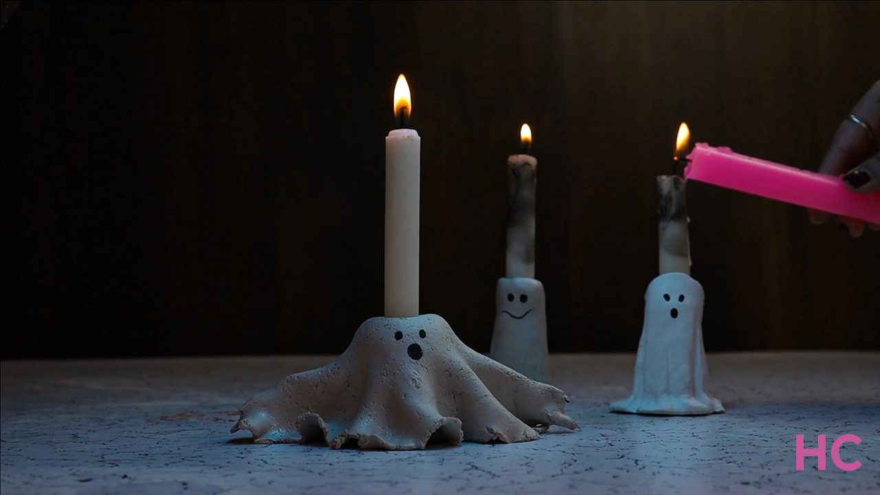 Toby the Ghost DIY Candle Holder for Halloween-1