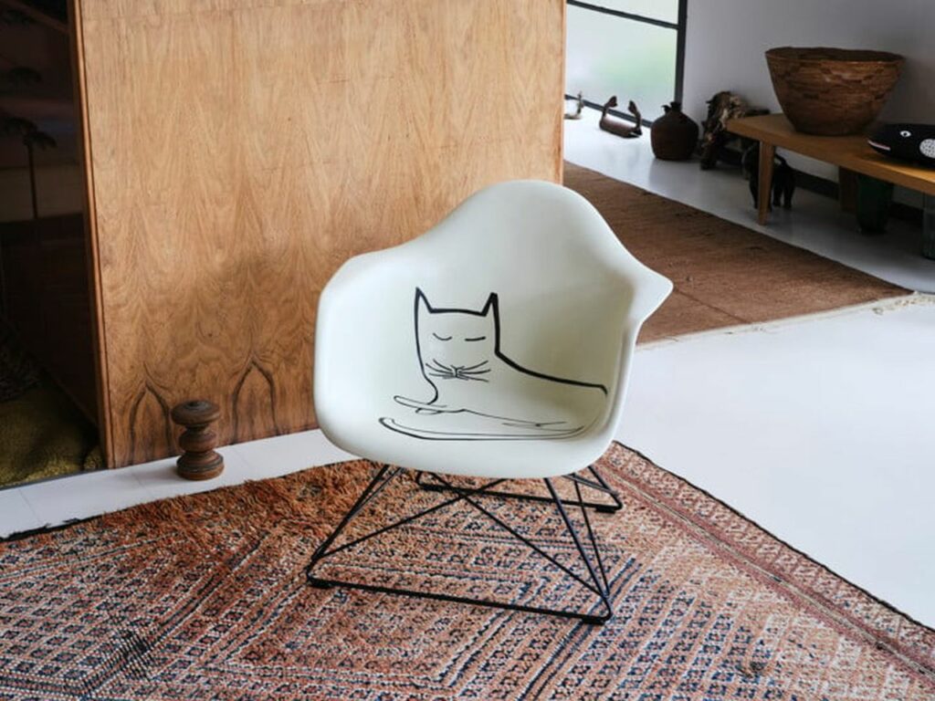 Fiberglass Armchair with Steinberg Cat. 