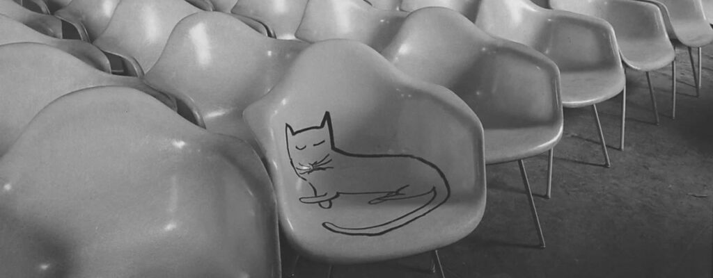 Fiberglass Armchair with Steinberg Cat.