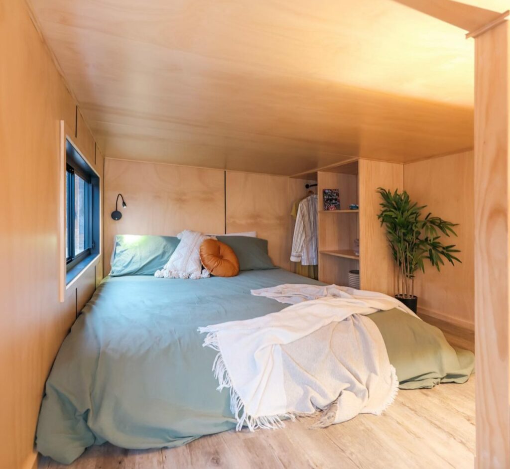 Wildscape Tiny House- Loft bedroom