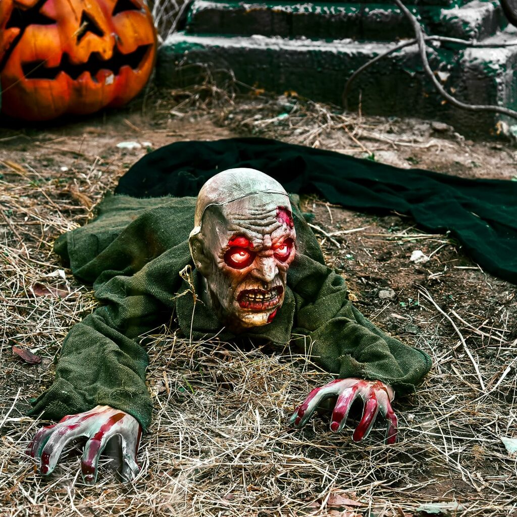 Crawling Zombie halloween Animatronic 