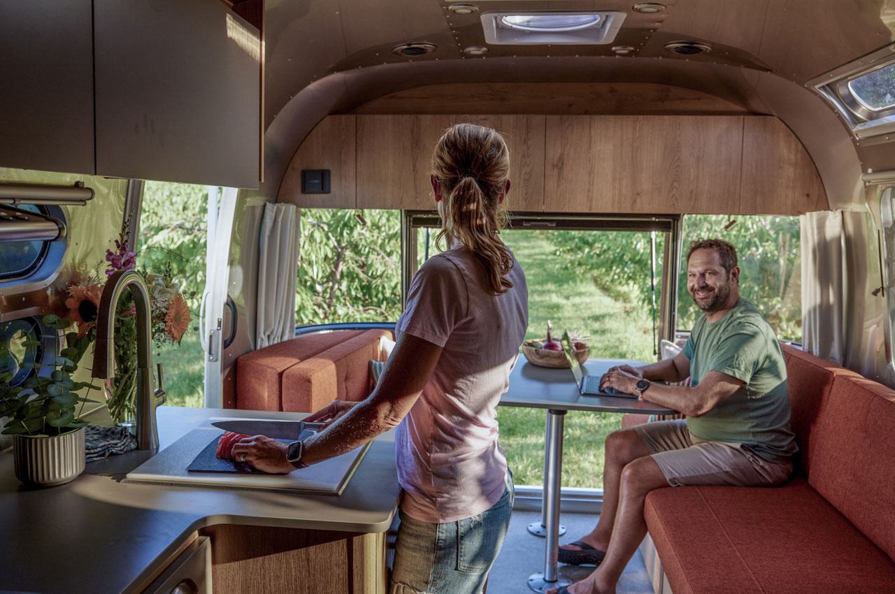 Airstream trade wind off-grid travel trailer